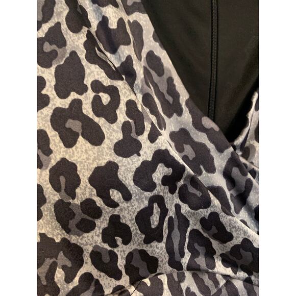 Cach'e Leopard Silver/Black/Gray Women's Size 6 Sleeveless  Lined Dress - Picture 4 of 7